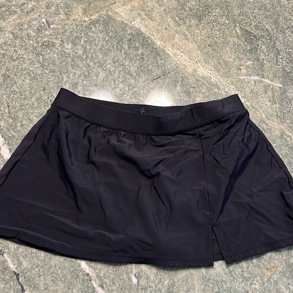 Bathing suit skirt bottoms women’s swimsuit black large aqua green